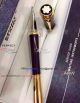 Perfect Replica Mont blanc Princesse Monaco Gold Clip PURPLE Rollerball Pen (1)_th.jpg